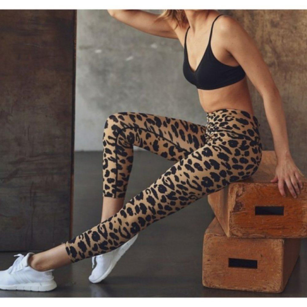 High Waisted Leopard Animal Print Leggings